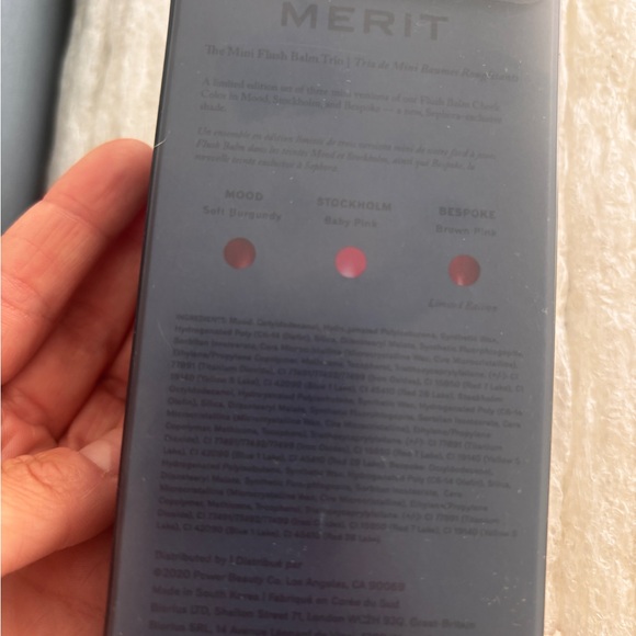 NIB LIMITED EDITION MERIT MINI FLUSH BALM TRIO - Picture 2 of 4